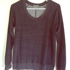Monrow super soft & cozy velvet sweatshirt XS